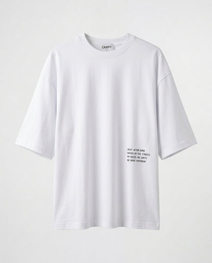 T-shirt- Oversize Street Back W&B