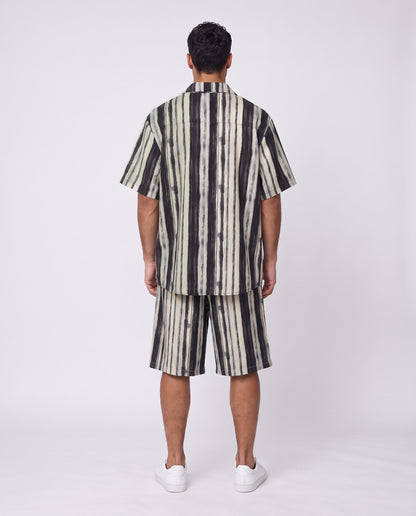 Short - Set Stripes Black