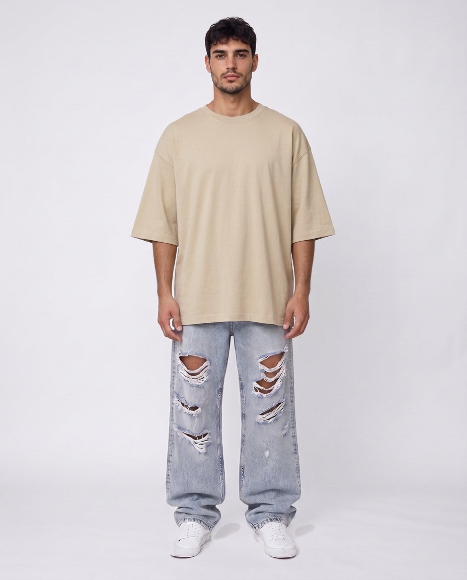 T-shirt- Campy Plain Beige