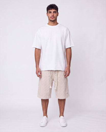 Short - Jeans Plusim Beige Dots