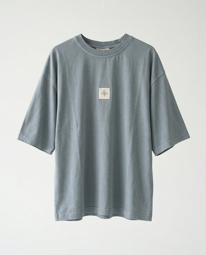 T-shirt- Oversize Wash Patch Blue