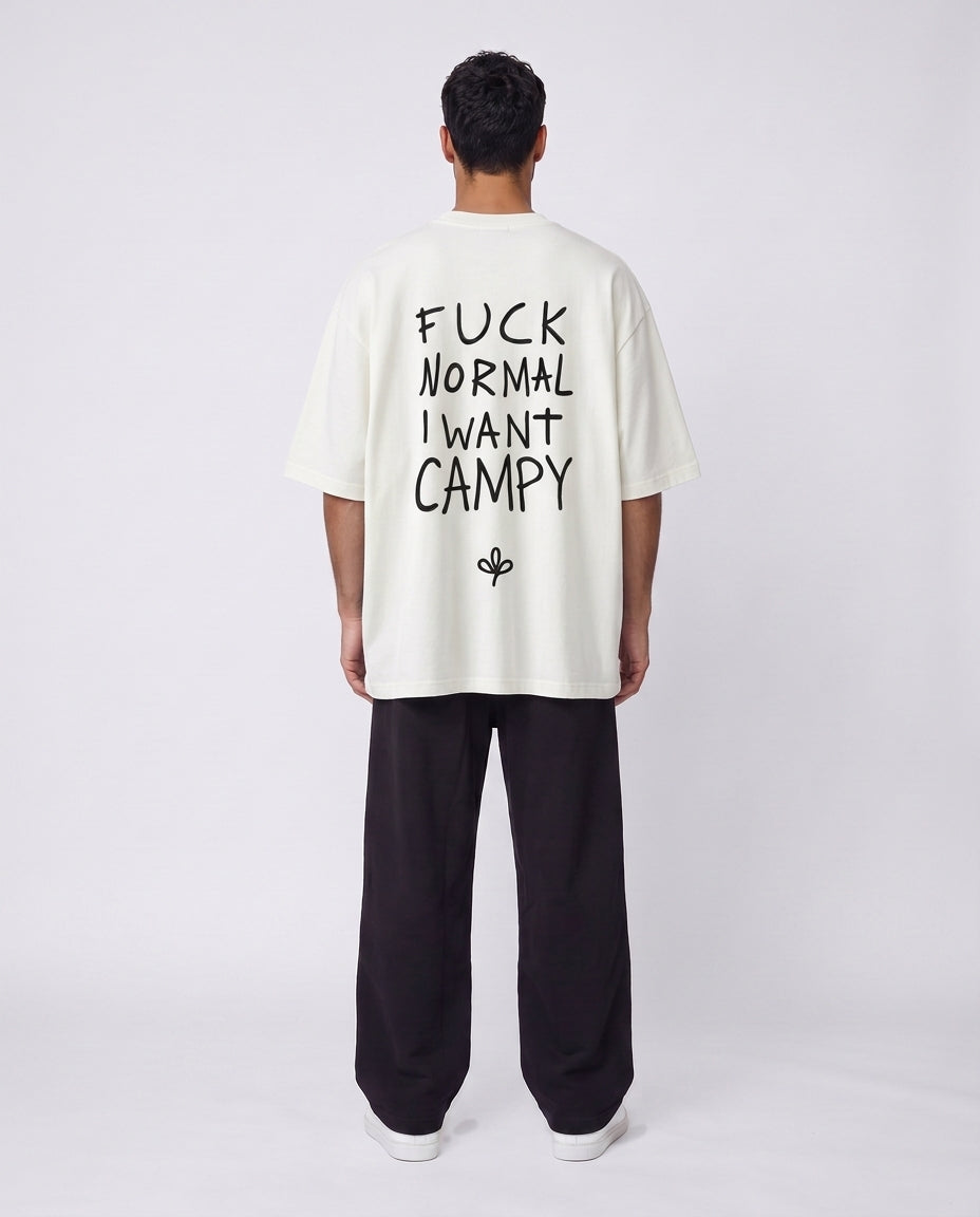 T-shirt FUCK NORMAL Black