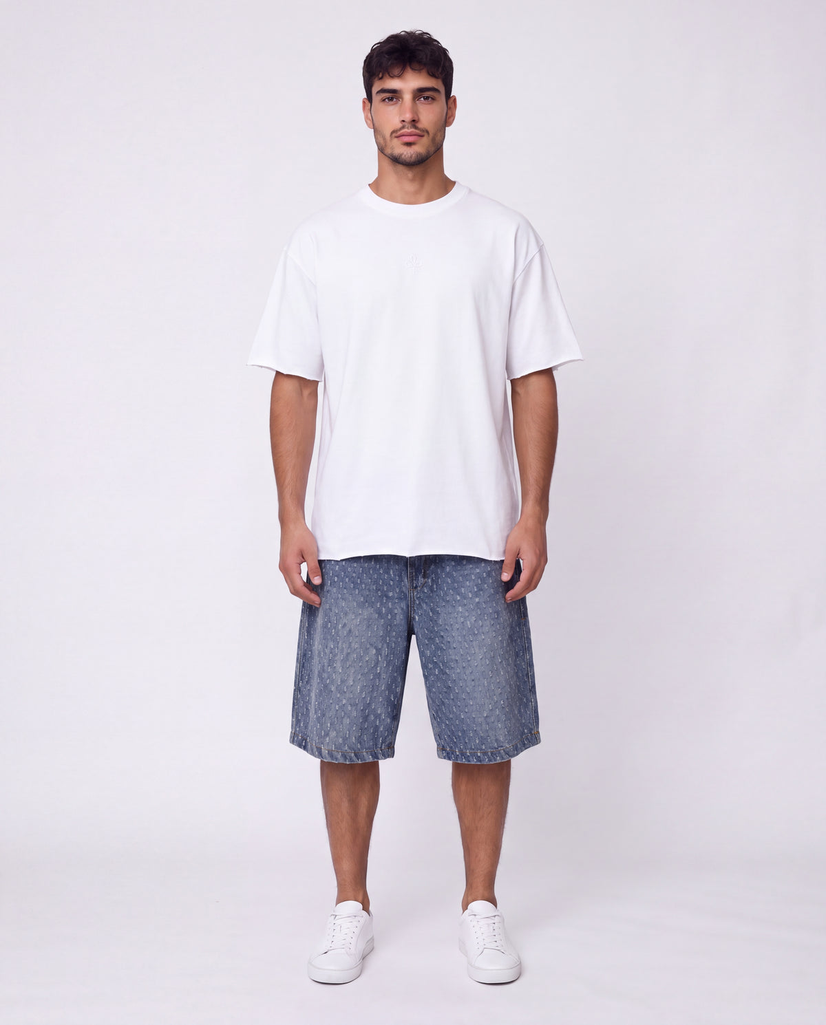 Short - Blue Lines Jeans Plusim