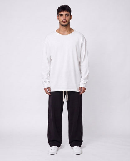 Long shirt- Liam Open White