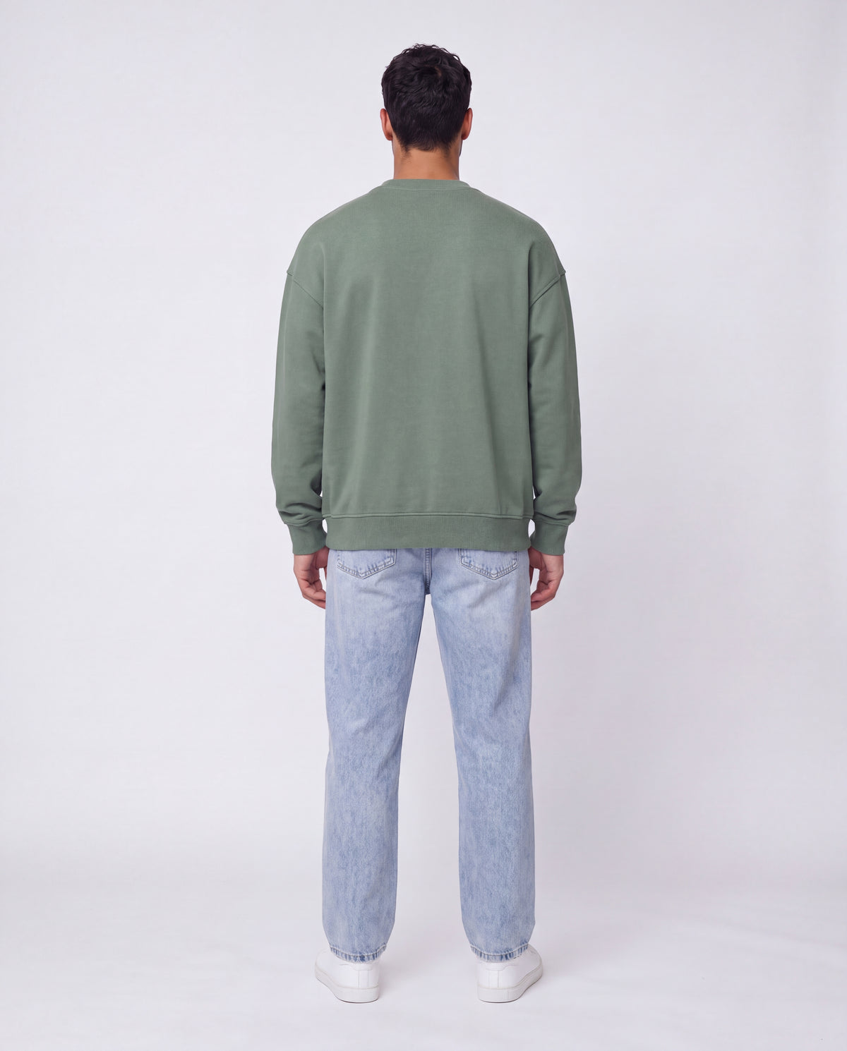 SWEATSHIRT OVERSIZE- Plain Green