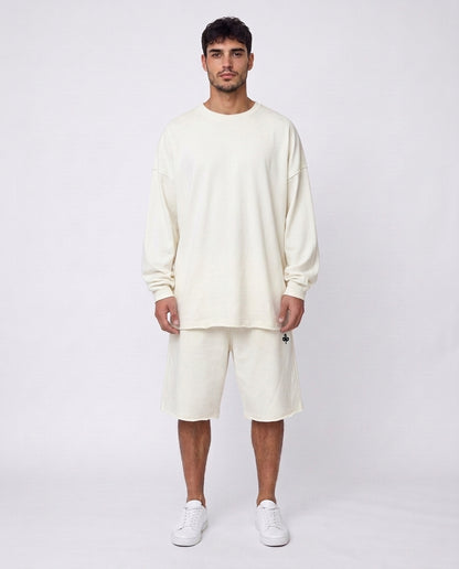 Short - Raw Edge White