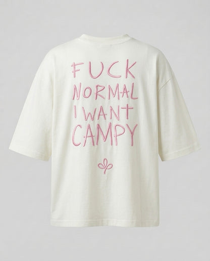 T-shirt FUCK NORMAL Pink