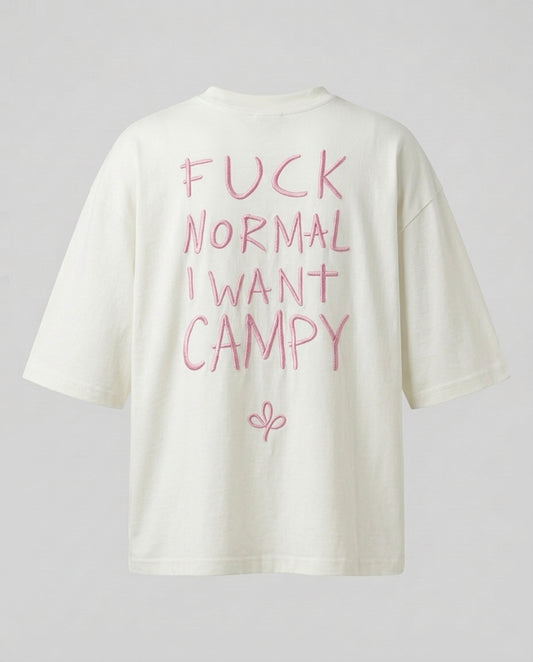 T-shirt FUCK NORMAL Pink