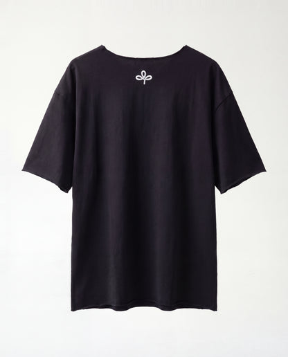 T-shirt- Oversize French teri Black