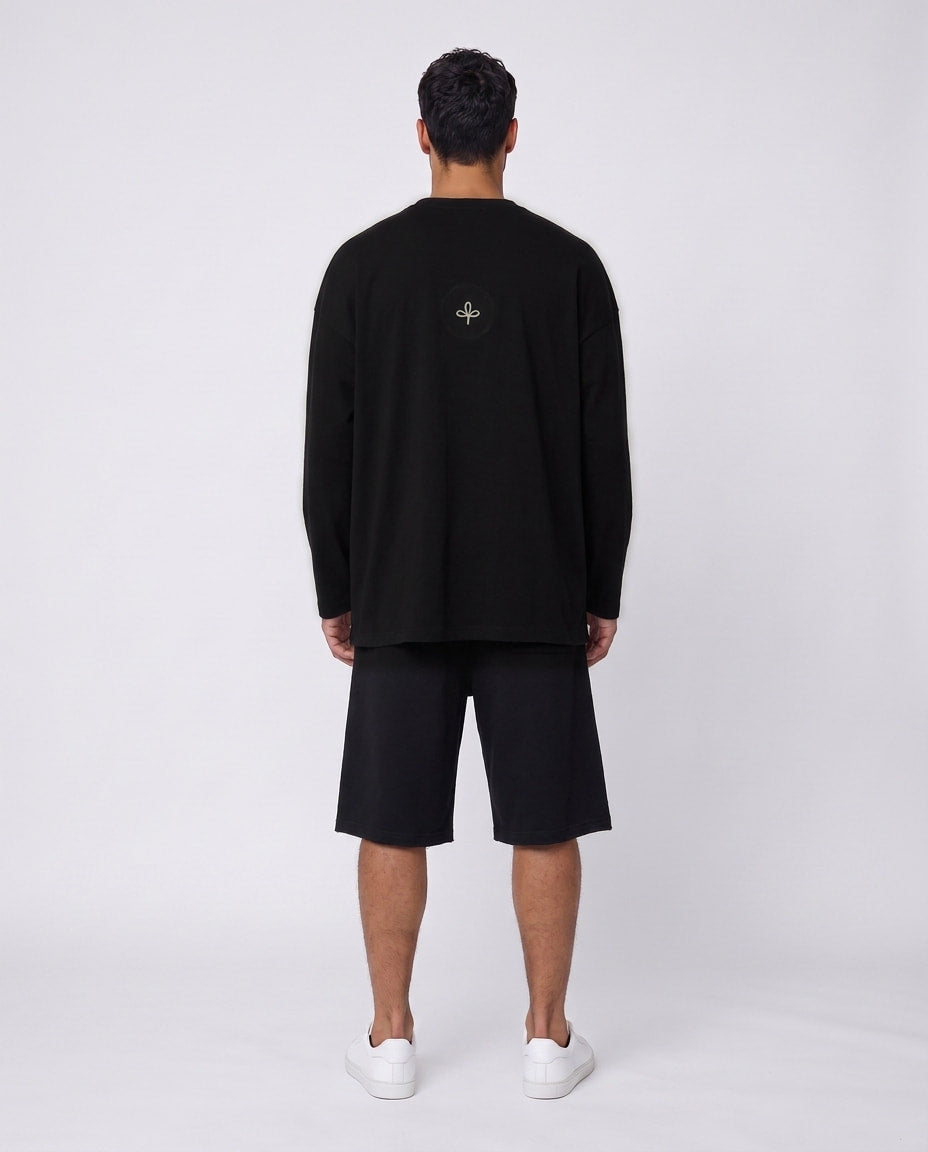 SHIRT- Raw Edge Black