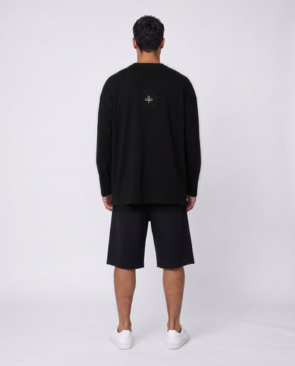 SHIRT- Raw Edge Black