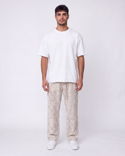 Jeans -  Baggy Leopard Faded