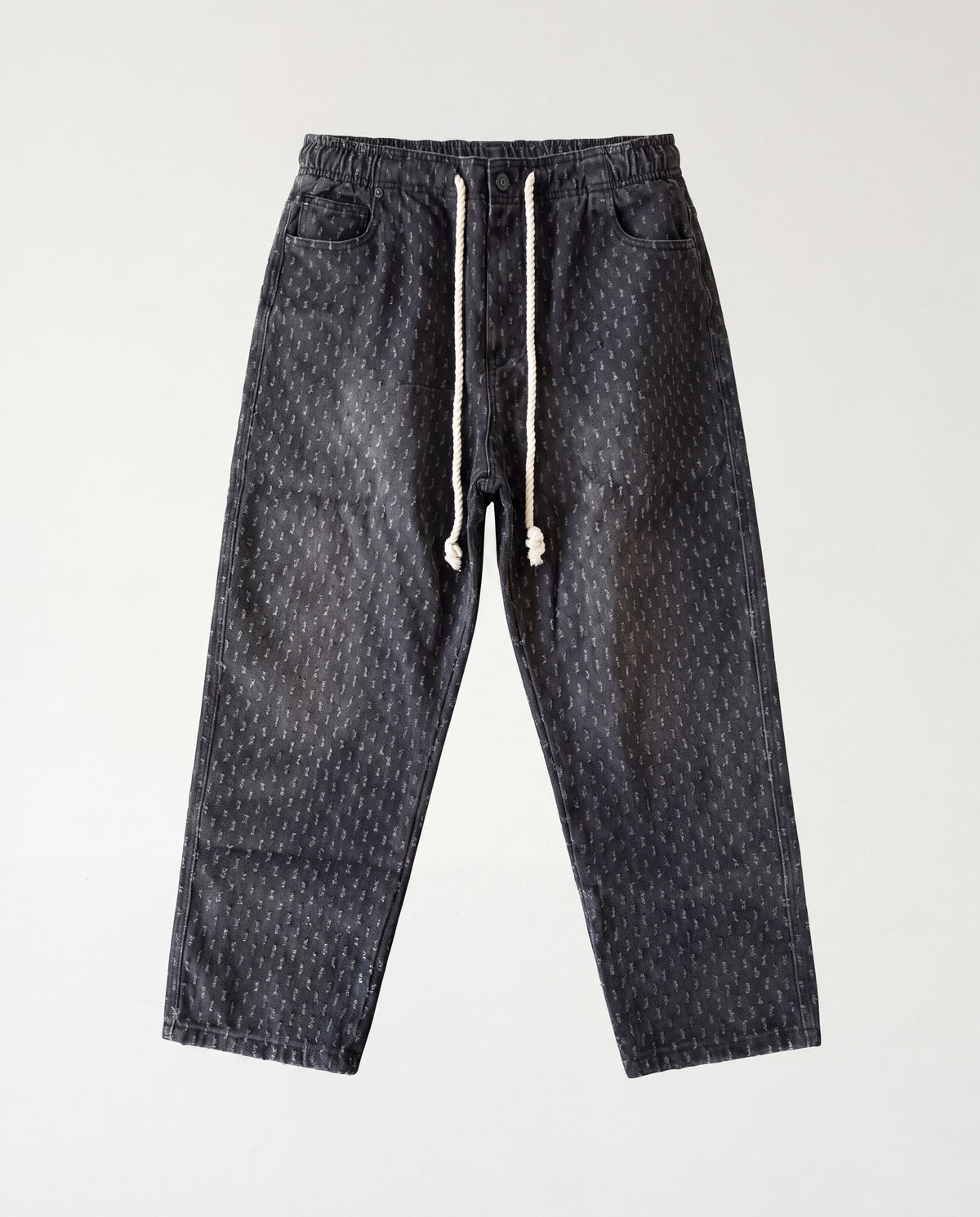 Jeans Lines Texture Rubber Black