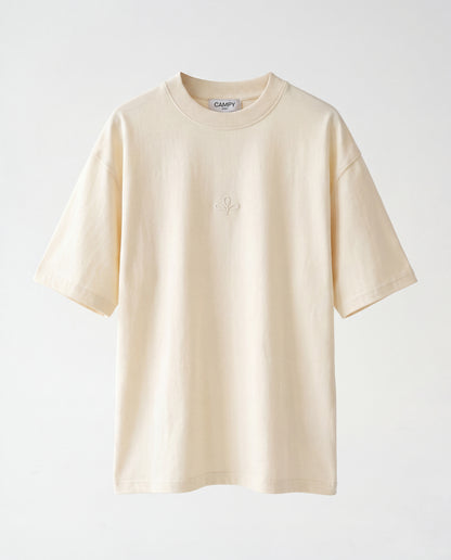 T-shirt- Oversize Flok Cream