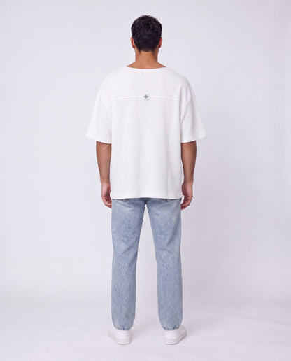 T-shirt Nicole Open Patck Back WHITE