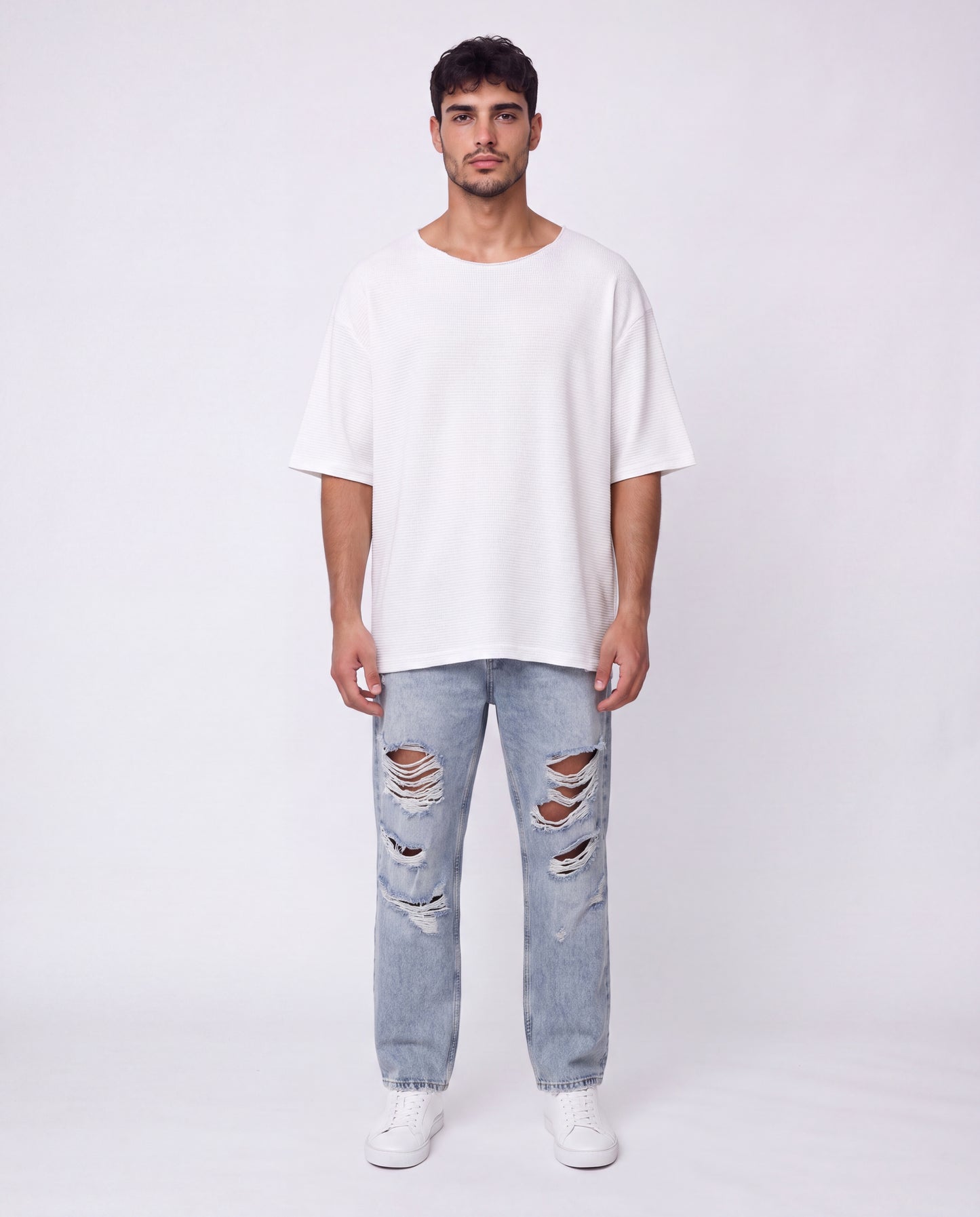 T-shirt Nicole Open Patck Back WHITE