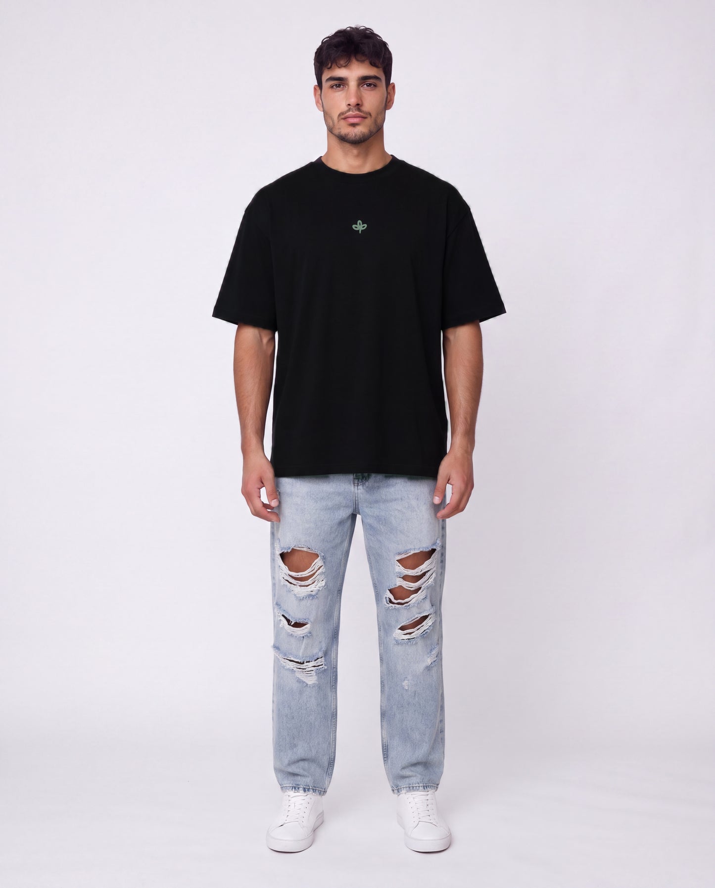 T-shirt- Oversize Streets Black