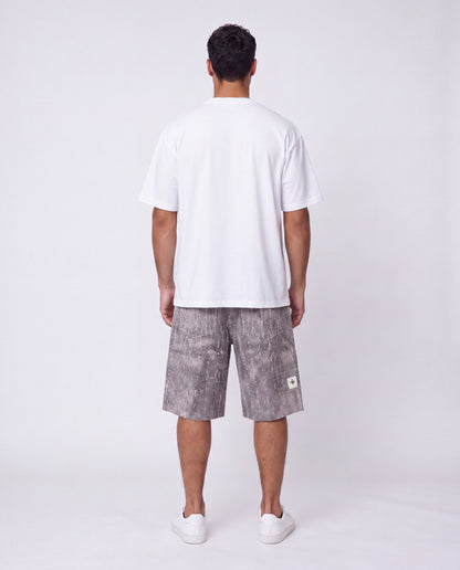 Short - Jeans Pastel Gray