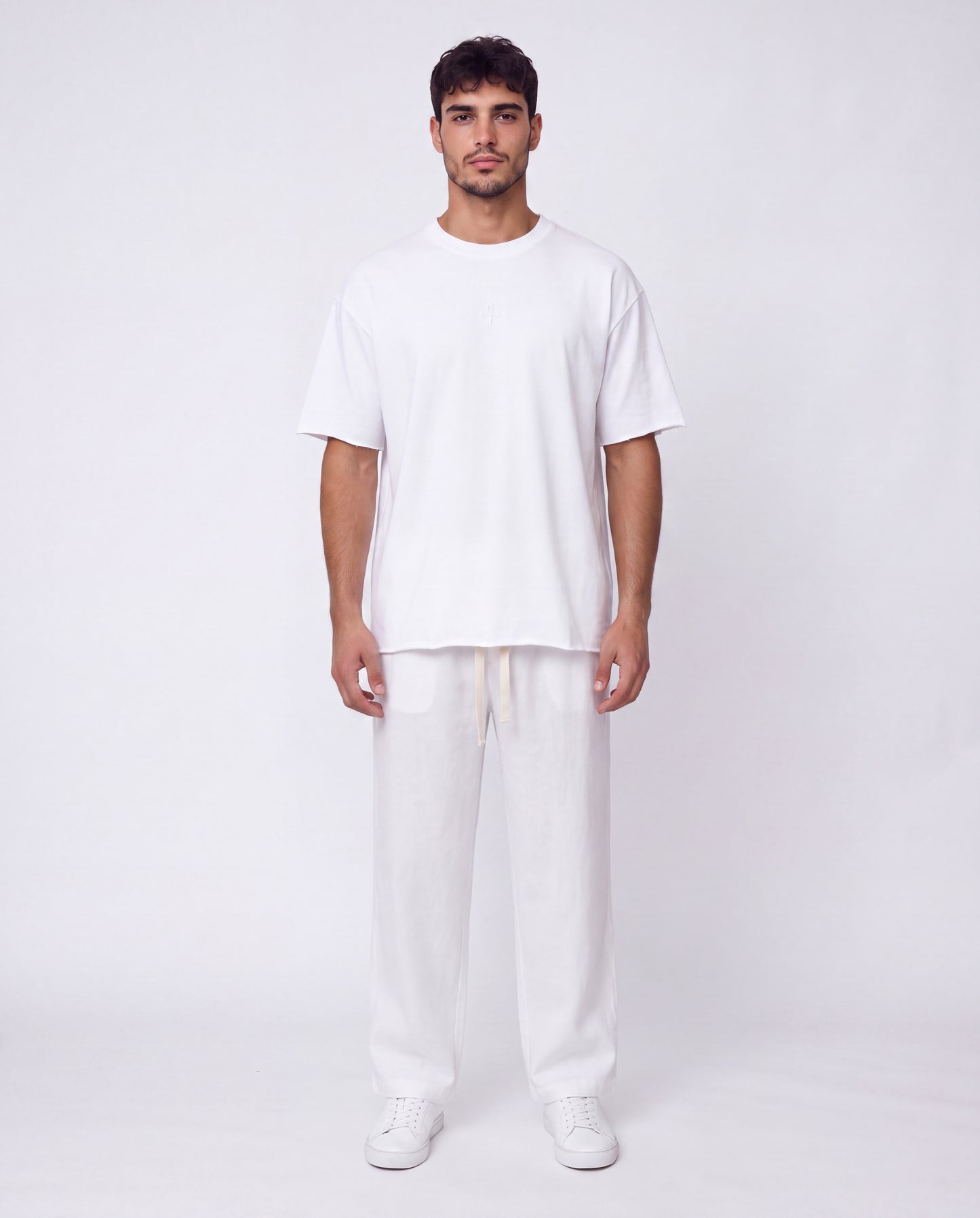 Pants Linen - Eliya Double White