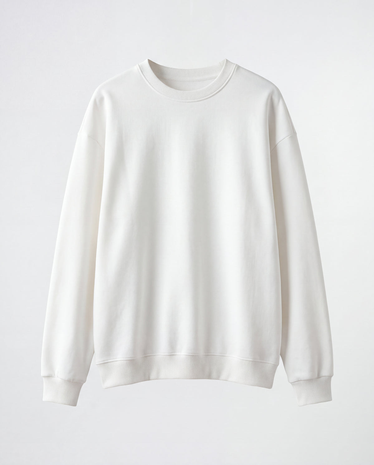 SWEATSHIRT OVERSIZE- Plain White