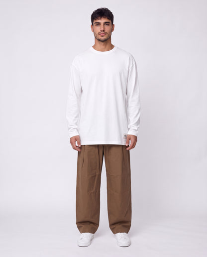 Pants- Linen balloon baggy Khaki