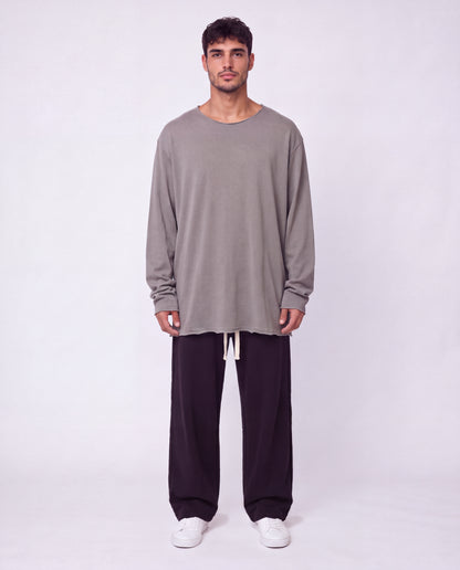 Long shirt- Liam Open Gray
