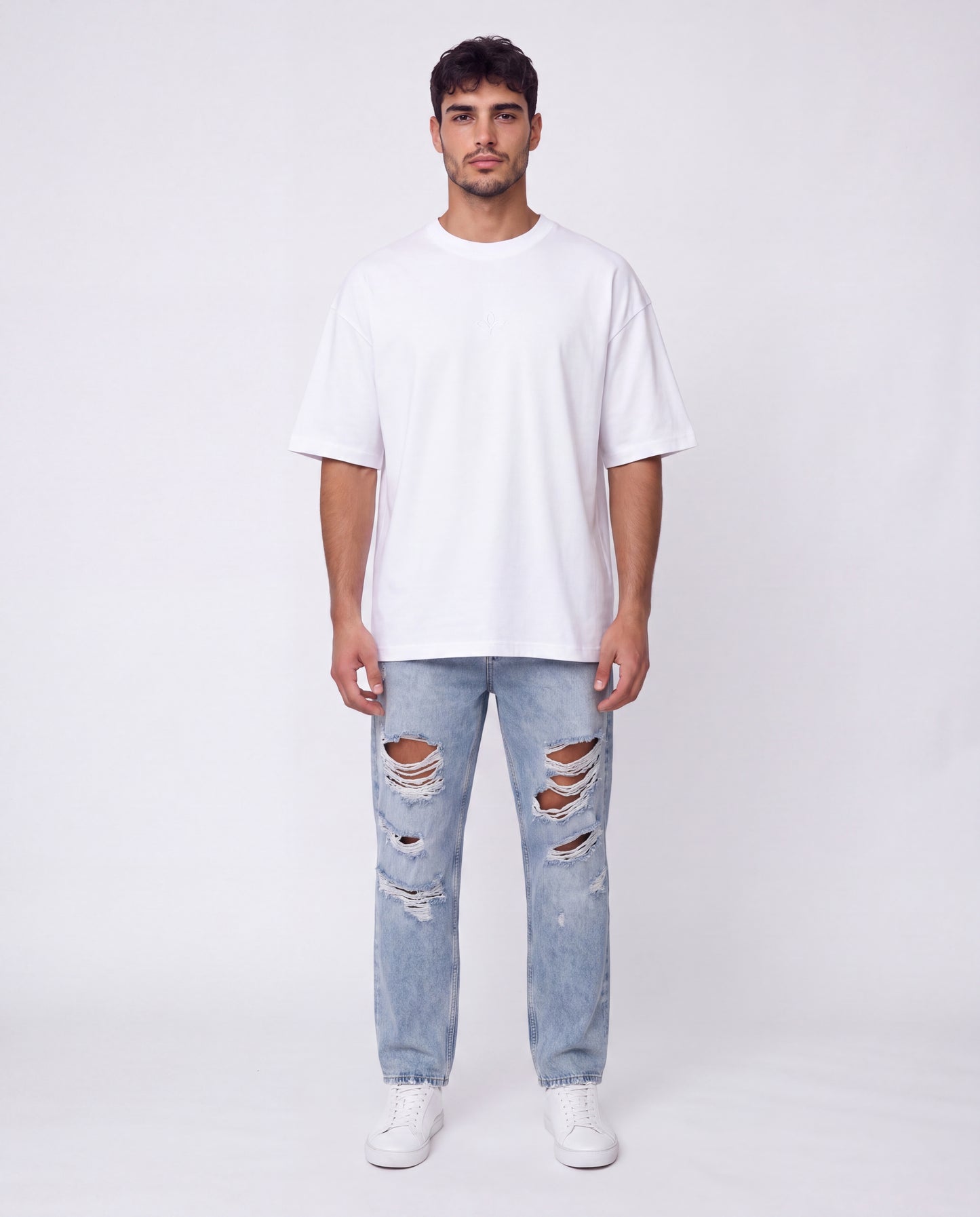 T-shirt- Oversize Flok White