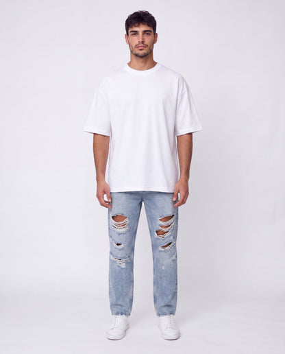 T-shirt- Oversize Flok White