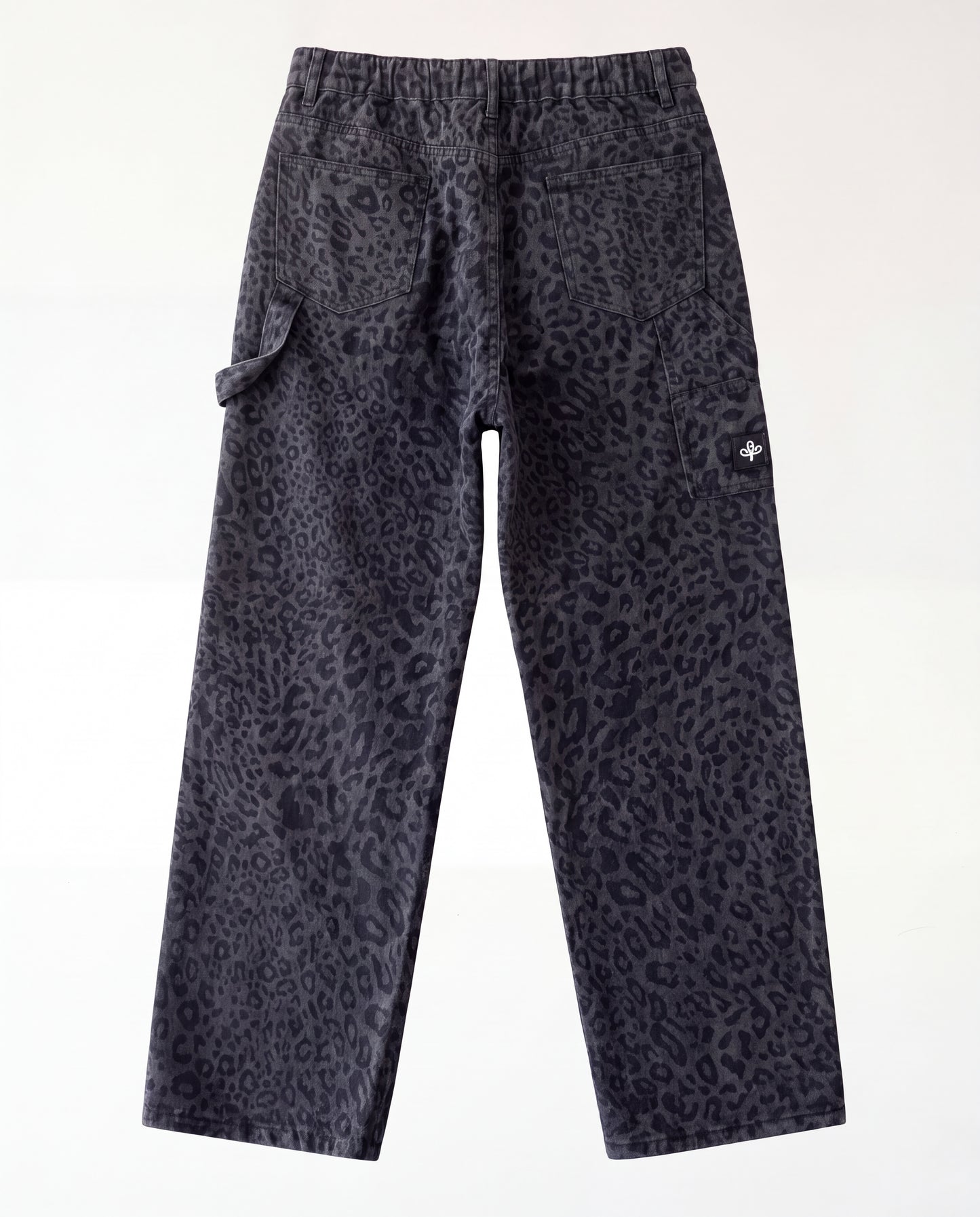 Jeans -  Baggy Leopard Black