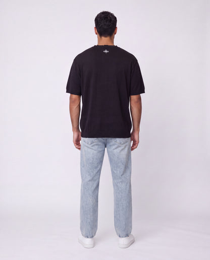 T-shirt Liam's linen rips Black Pro