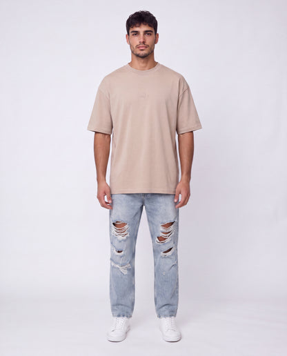 T-shirt- Oversize Flok Mocha