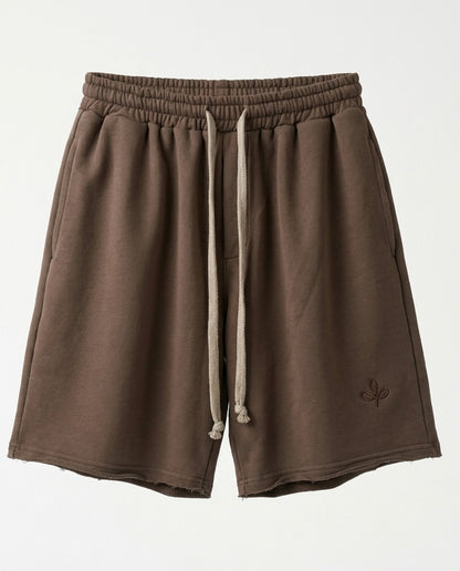 Short - Set Frayed Pocket Brown