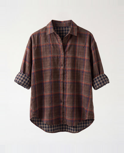 Shirt- Twist BROWN