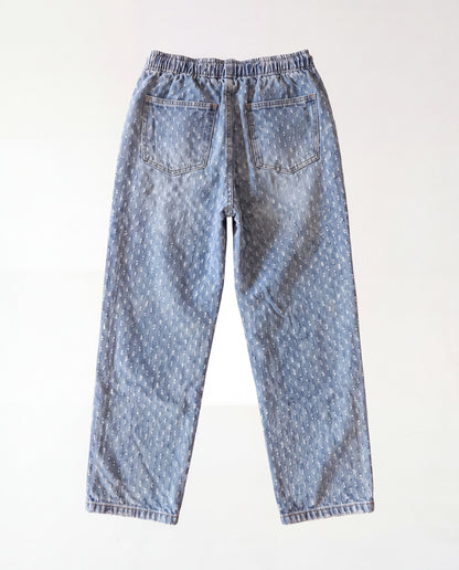 Jeans Lines Texture Rubber Blue