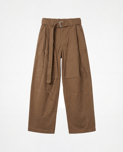 Pants- Linen balloon baggy Khaki