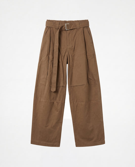 Pants- Linen balloon baggy Khaki