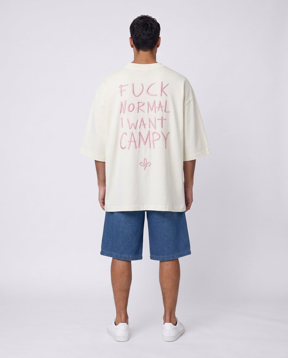 T-shirt FUCK NORMAL Pink
