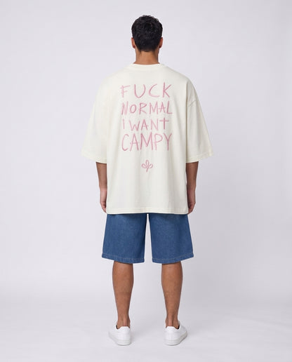 T-shirt FUCK NORMAL Pink