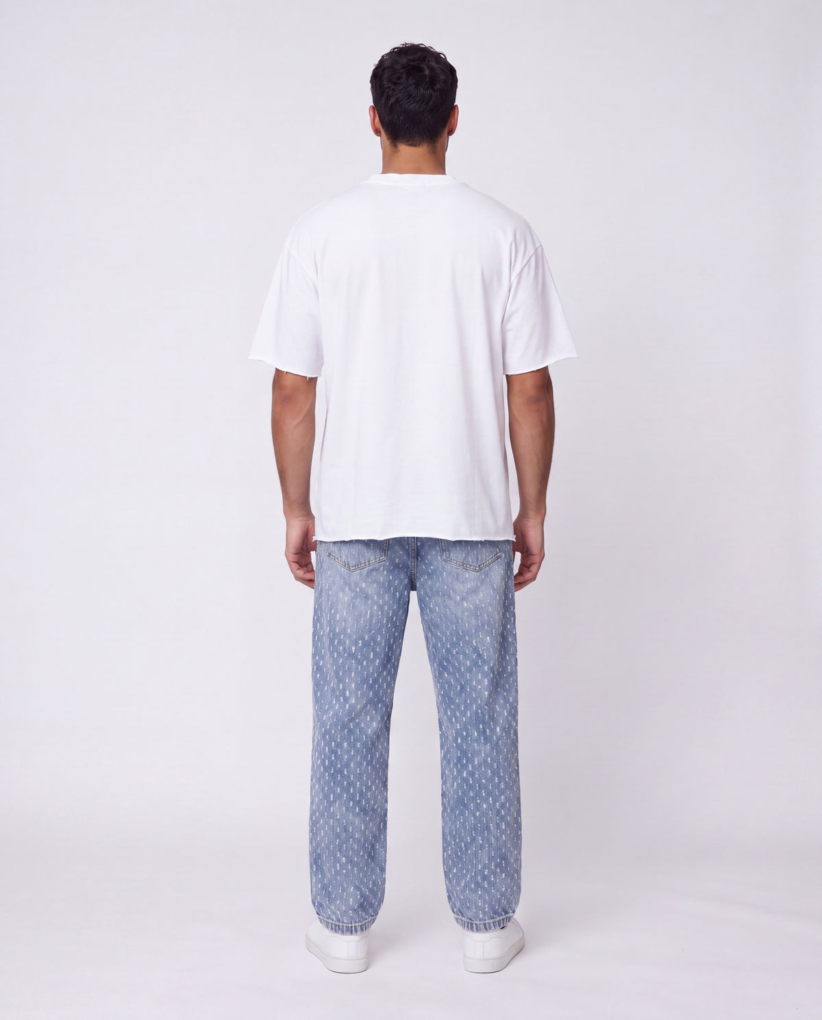 Jeans Lines Texture Rubber Blue