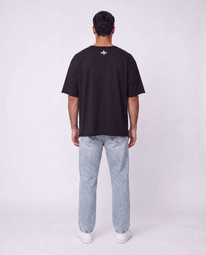 T-shirt- Oversize French teri Black