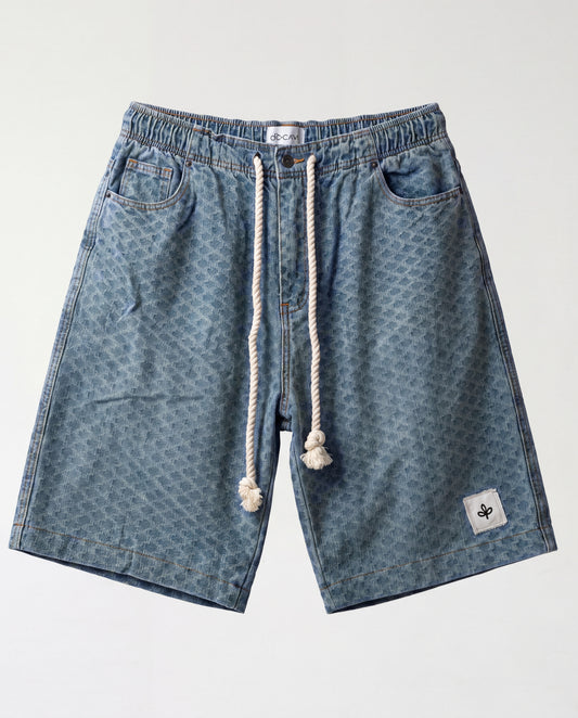 Short - Jeans Plusim Light Blue diamonds
