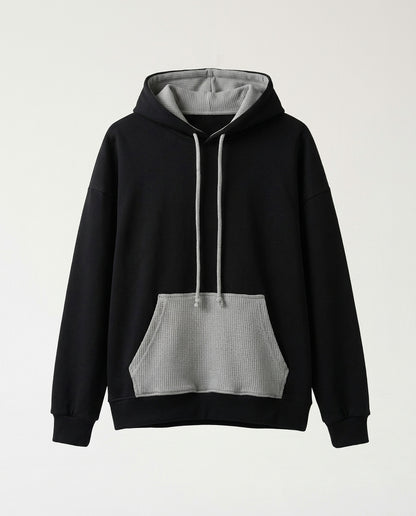 Set Hoodie- Frayed Pocket Black