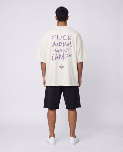 T-shirt FUCK NORMAL Purple