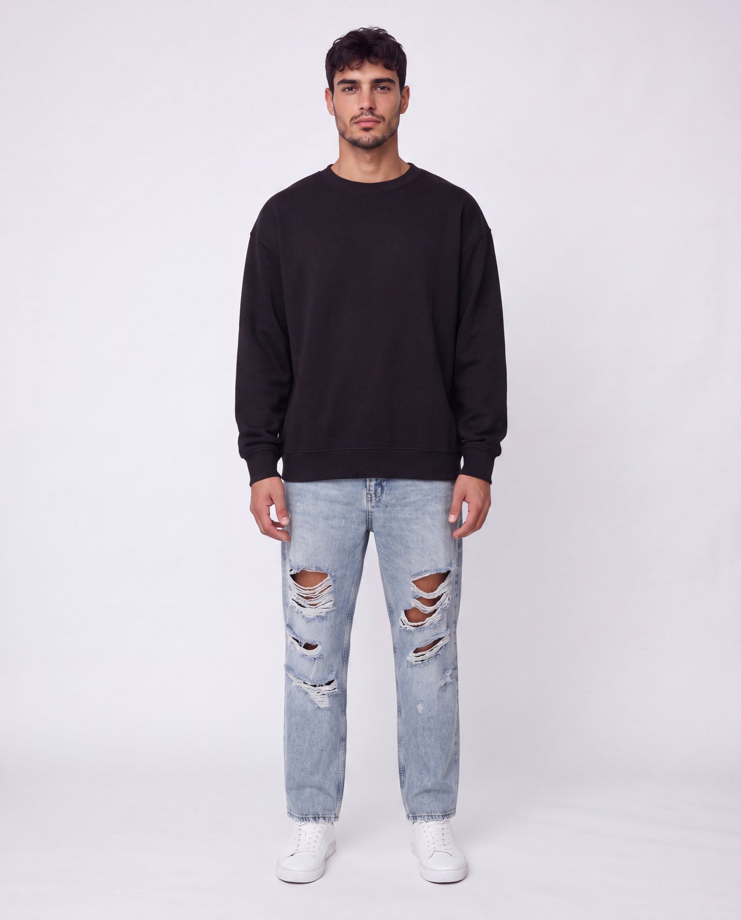 Sweatshirt - Plain Black