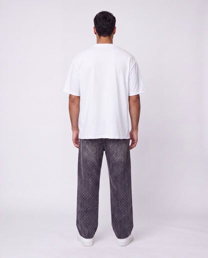 Jeans Lines Texture Rubber Black