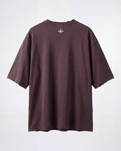 T-shirt Liam's linen rips Brown
