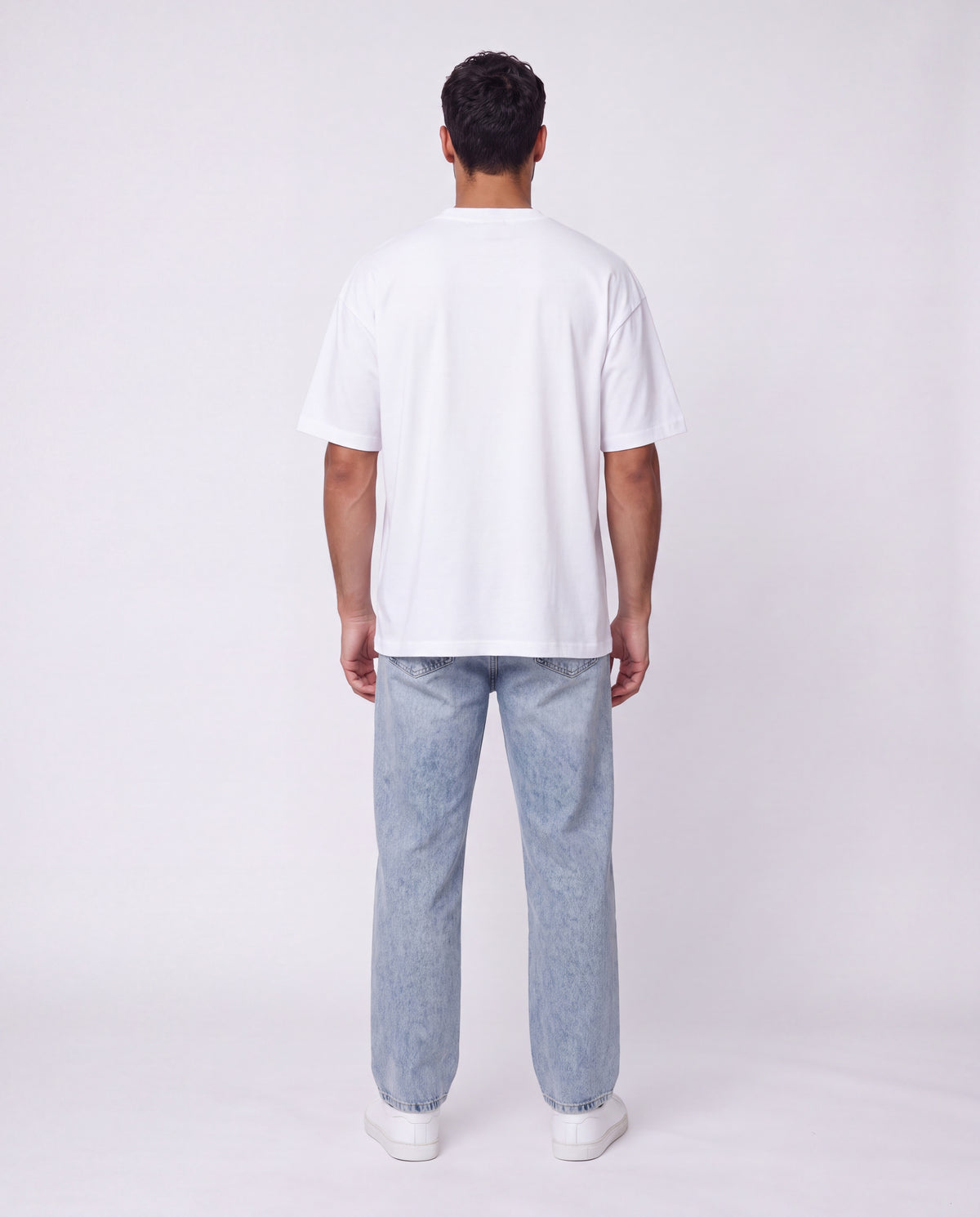 T-shirt- Oversize Wash Patch White