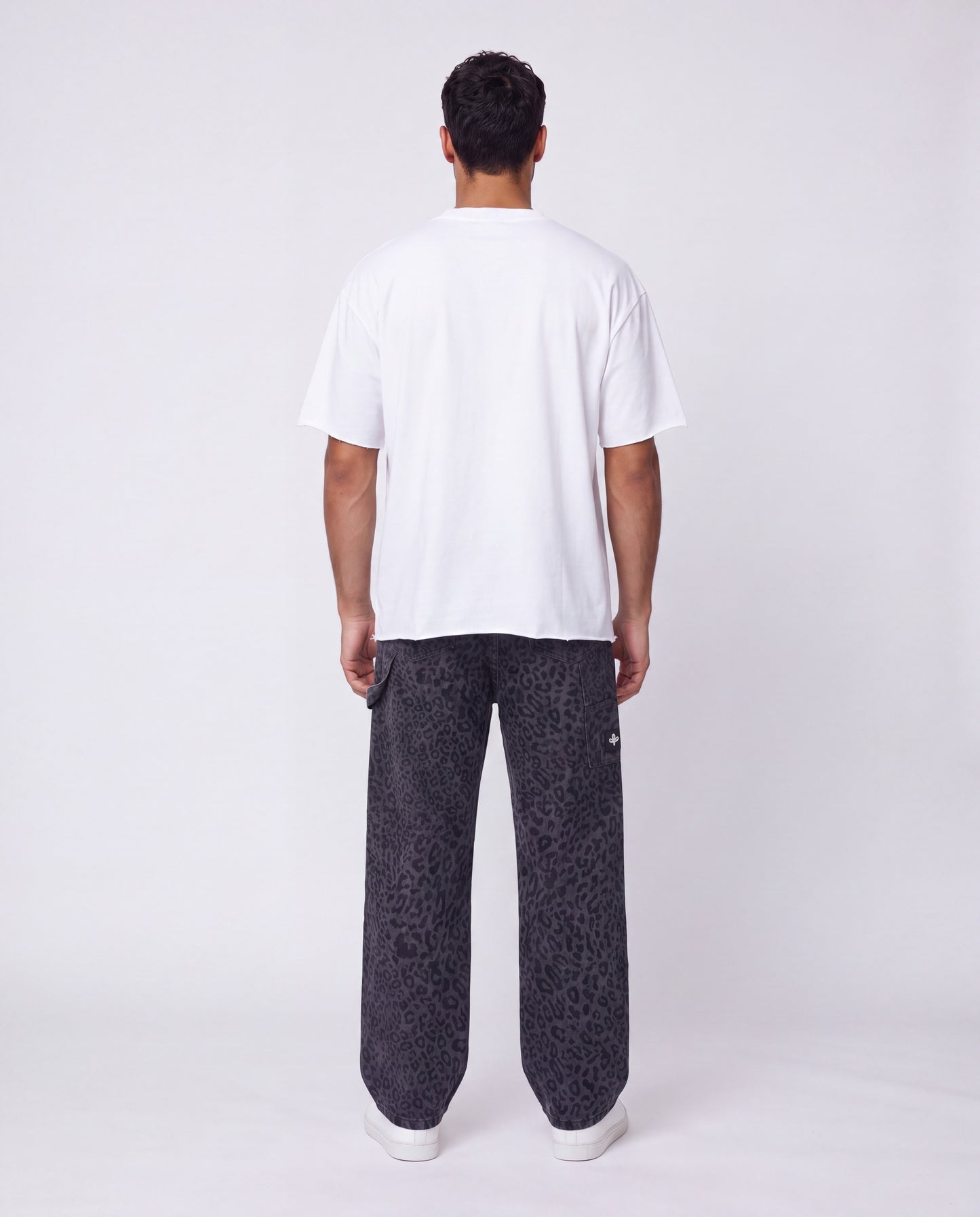 Jeans -  Baggy Leopard Black