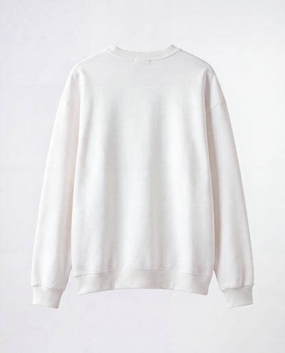 SWEATSHIRT OVERSIZE- Plain White