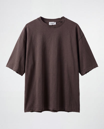 T-shirt Liam's linen rips Brown